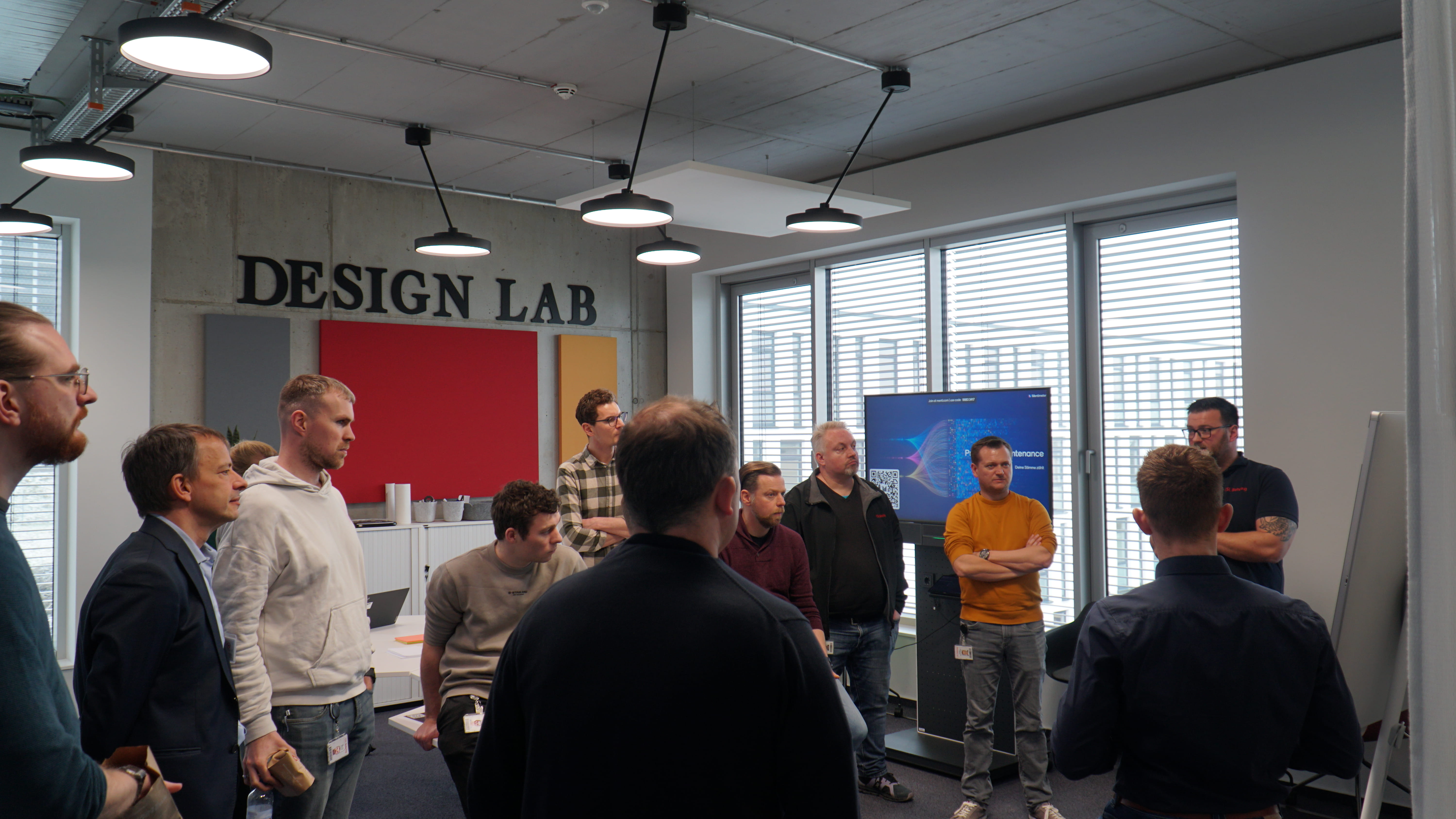 group of people discussing