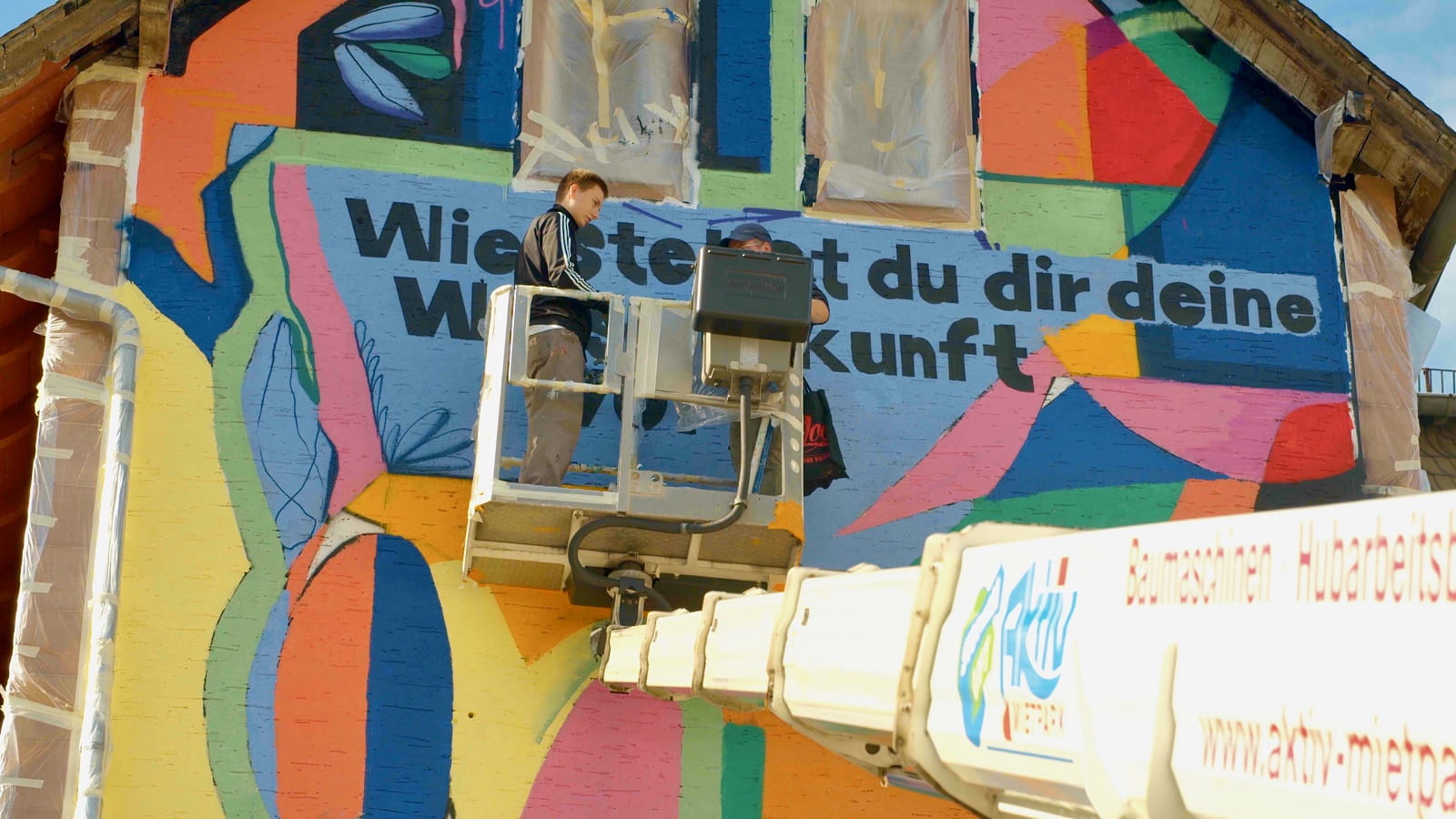 Mural at Tiny Festival Marburg 5 October 2024