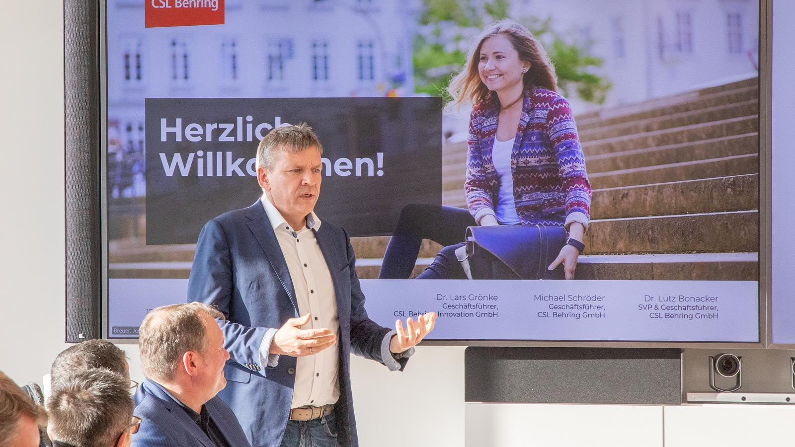 Michael Schröder, Managing Director of CSL Behring GmbH, emphasized the common goal of the companies located in the Behringwerke Industrial Park to make a difference for the location and the region