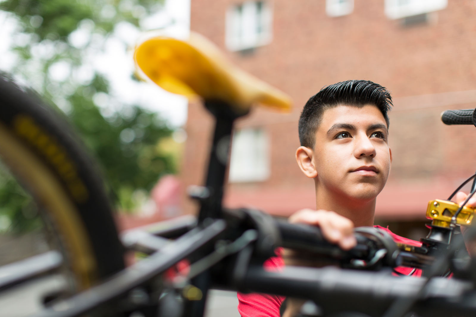 Boy with Bike